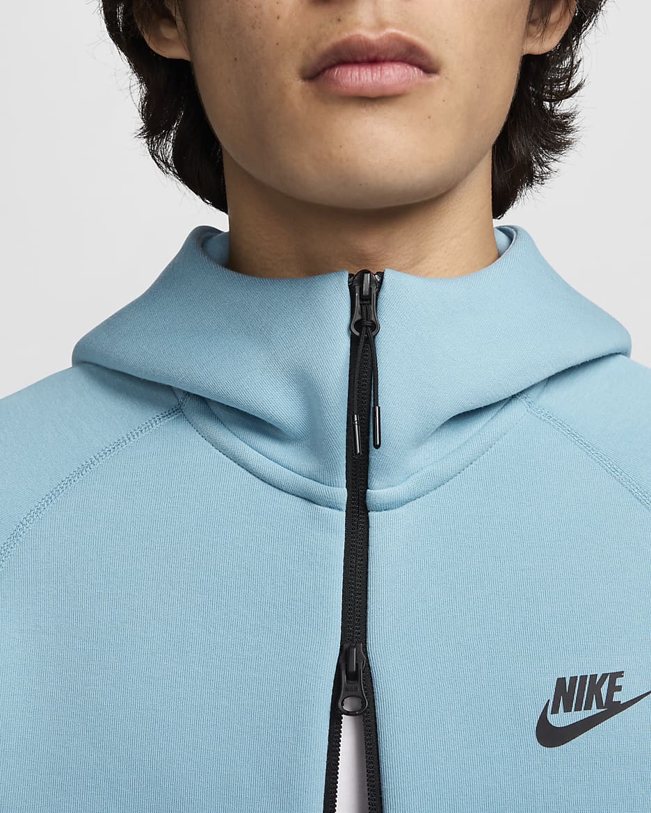 Nike Sportswear Tech Fleece Windrunner Men's Full-Zip Hoodie - Denim Turquoise/Black