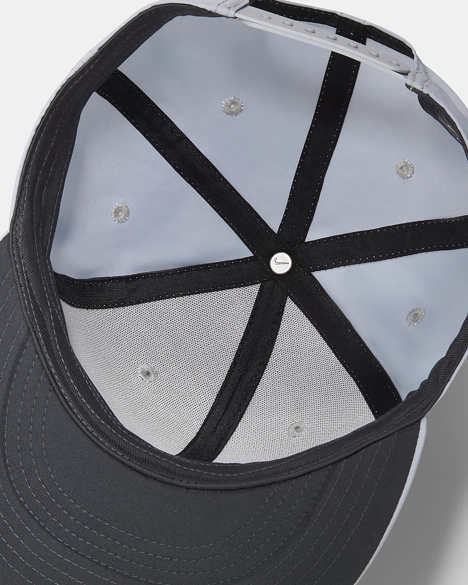 Nike Pro Structured Round Bill Cap - Wolf Grey/Anthracite/Black