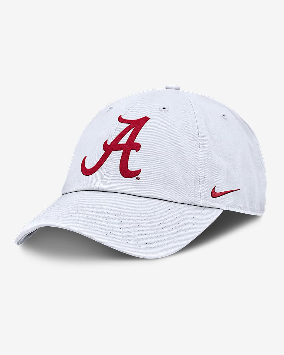 Gorra universitaria Nike ajustable para hombre Alabama Crimson Tide Primetime Club - Blanco