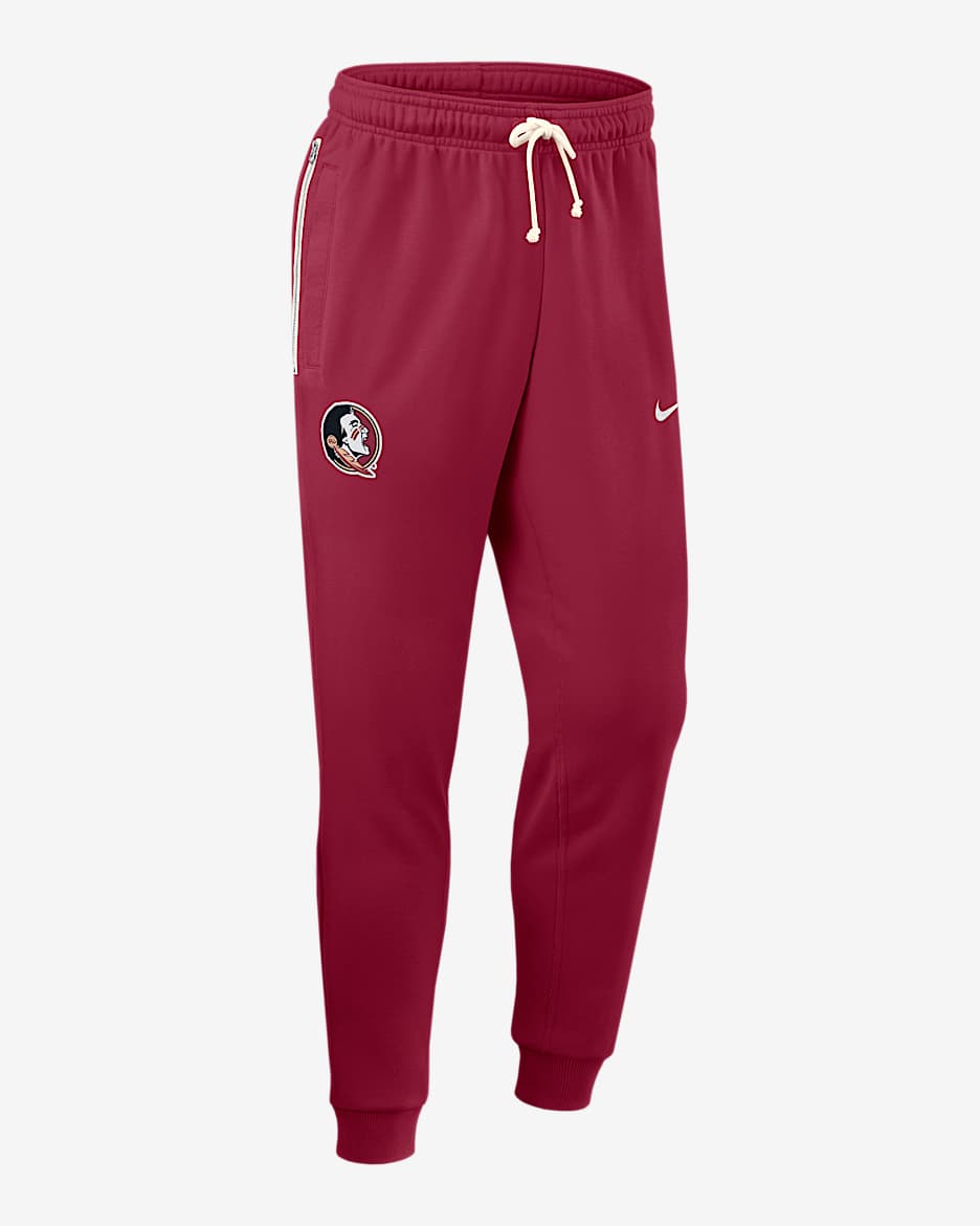 Florida State Sideline Men's Nike Dri-FIT College Taper Pants - Garnet