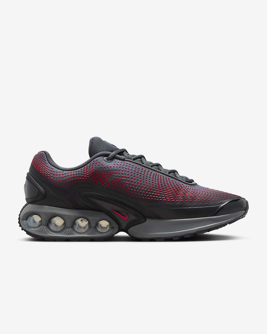 Tenis Nike Air Max Dn - Negro/Gris hierro/Rojo universitario