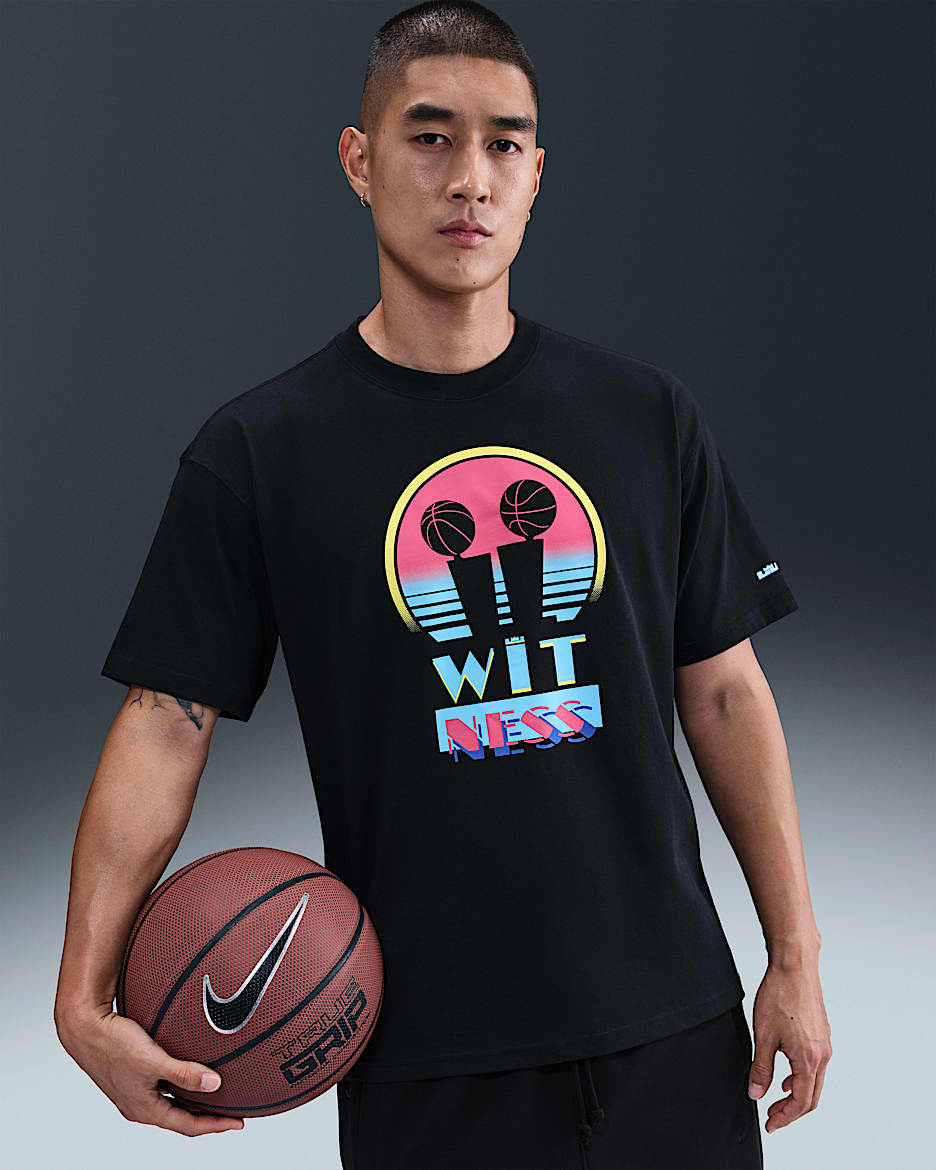 LeBron 'Miami Twice' Men's Max90 Basketball T-Shirt - Black