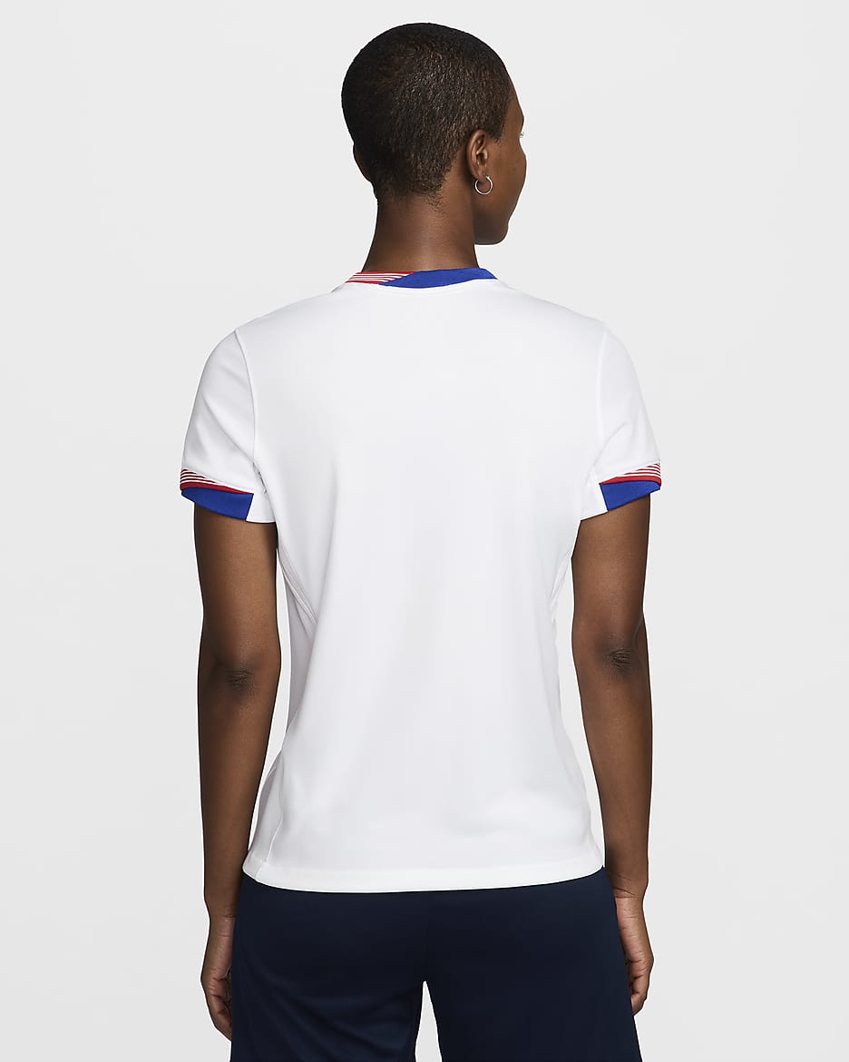 USMNT 2024 Stadium Home Nike Dri-FIT Replica-fodboldtrøje til kvinder - hvid/hvid