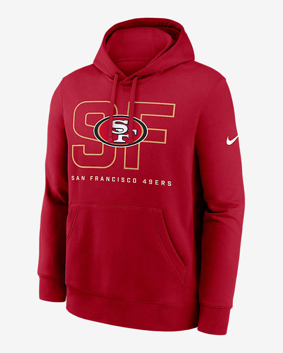 San Francisco 49ers Busted Play Club Men's Nike NFL Pullover Hoodie - Red