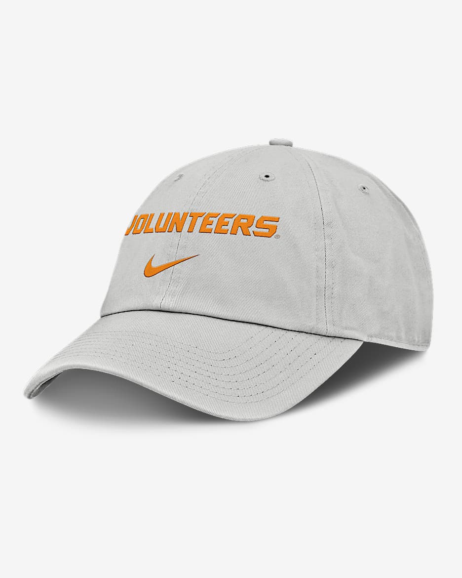 Gorra universitaria Nike ajustable para hombre Tennessee Off-Field Club Gameday - Gris