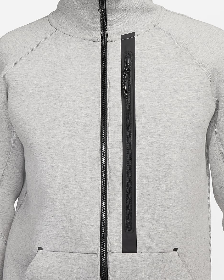 Nike Sportswear Tech Fleece OG Men's Slim Fit Jacket - Dark Grey Heather/Black