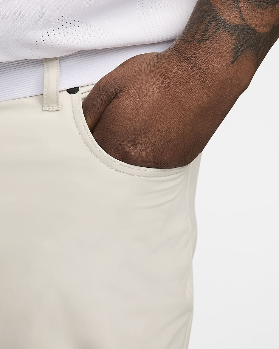 Nike Tour Men's 5-Pocket Slim Golf Trousers - Light Bone/Black