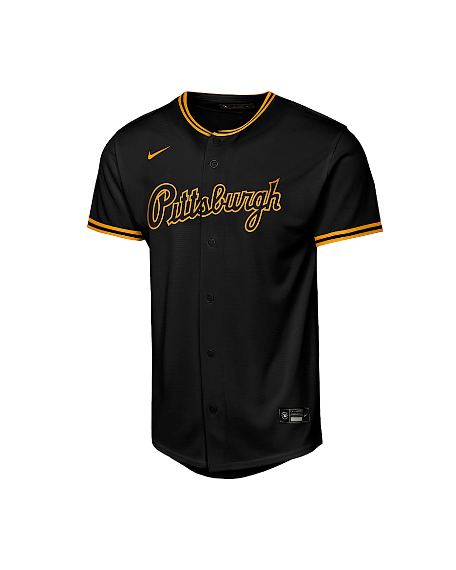 Paul Skenes Pittsburgh Pirates Big Kids' Nike MLB Replica Jersey - Black