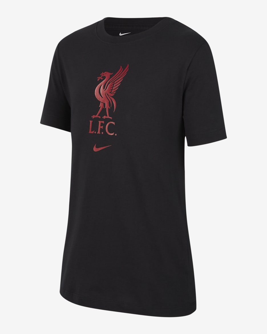 Liverpool Crest Big Kids' Nike Soccer T-Shirt - Black