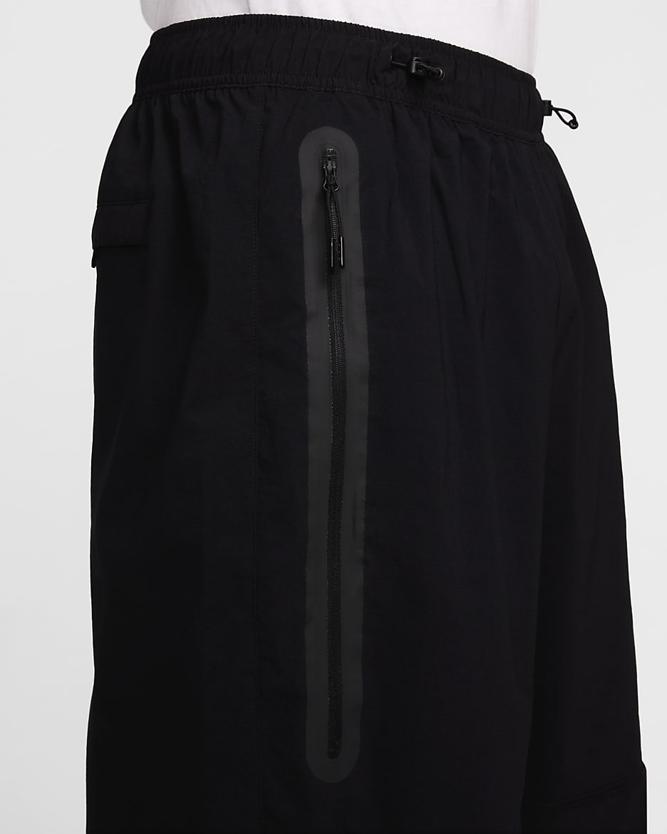 Pantaloni oversize in tessuto Nike Tech – Uomo - Nero/Nero/Nero