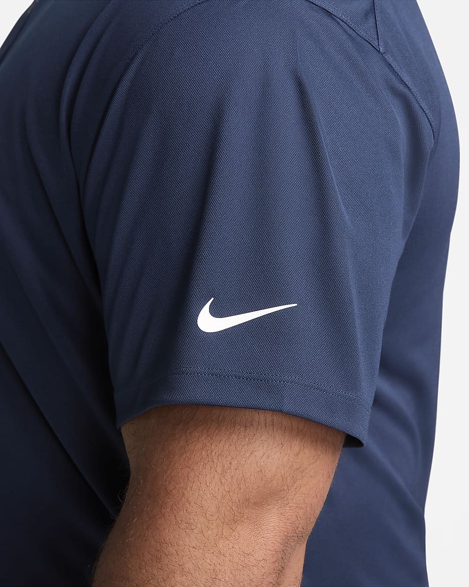 Nike Dri-FIT Victory Men's Golf Polo - College Navy/White