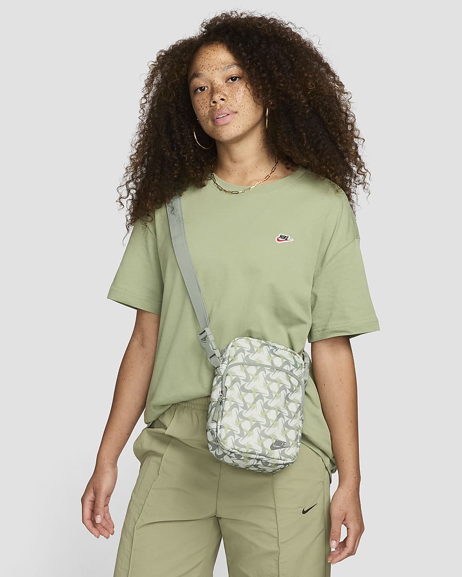 Nike Heritage Cross-Body Bag (4L) - Summit White/Jade Horizon/Dark Stucco