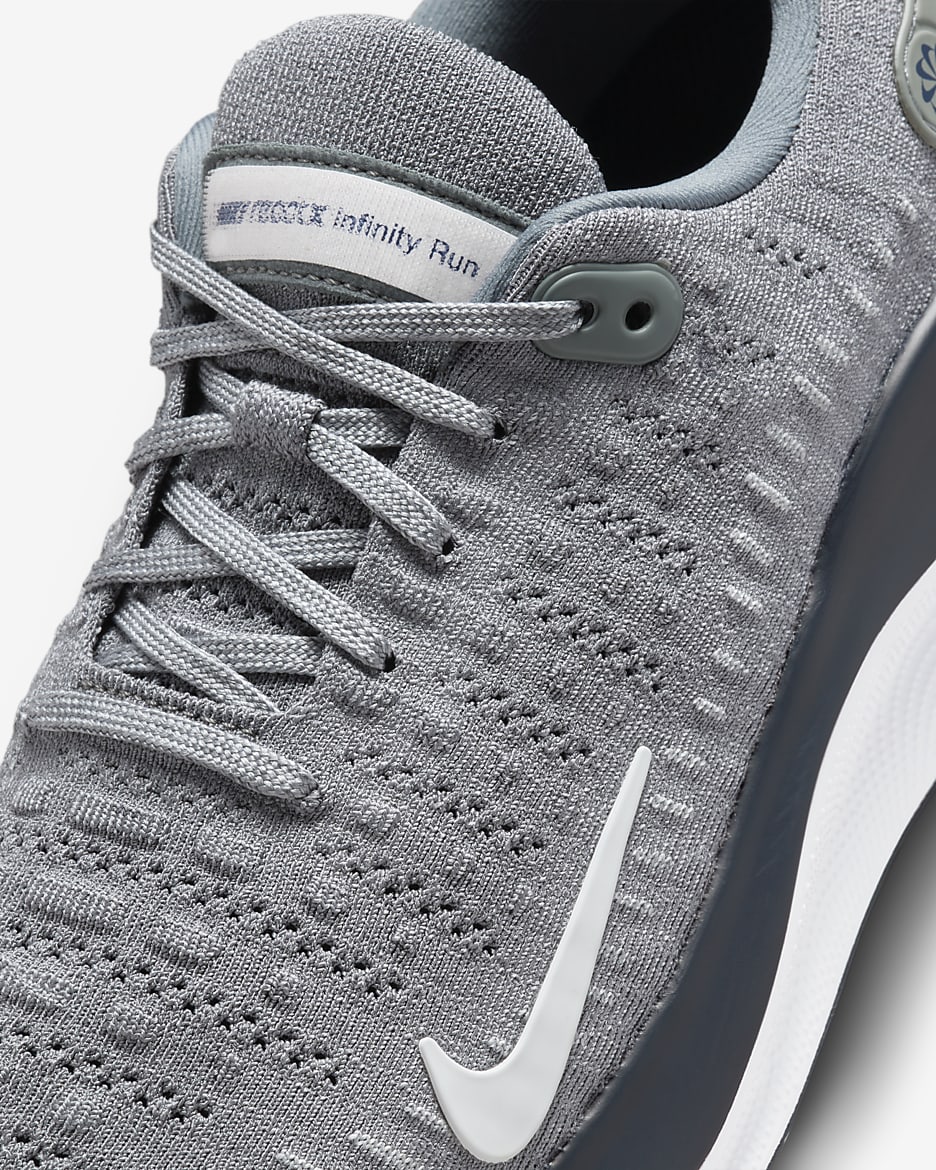 Tenis de correr en carretera para mujer Nike InfinityRN 4 (Team) - Gris azulado/Azul marino universitario/Blanco