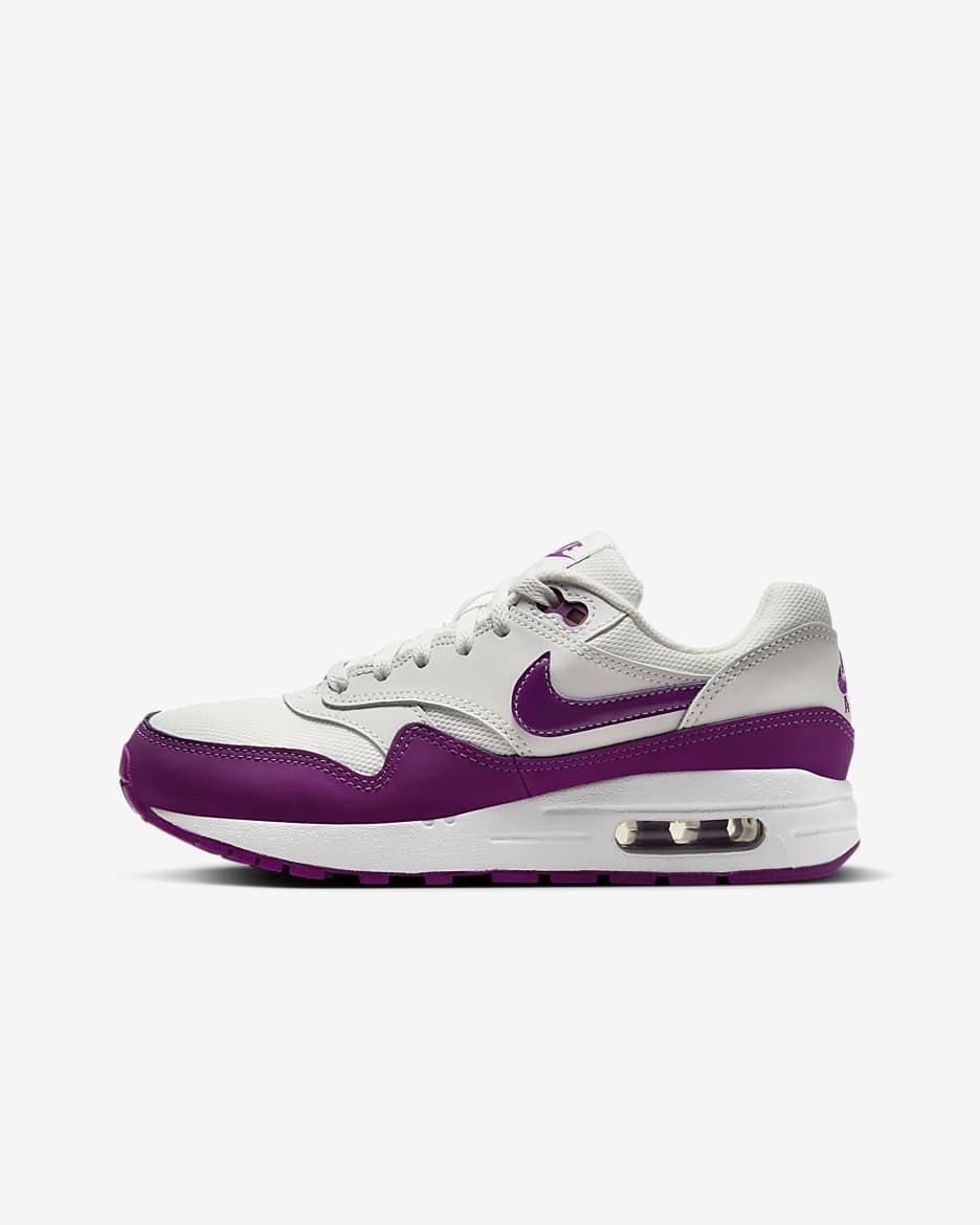 Buty dla dużych dzieci Air Max 1 - Summit White/Biel/Viotech