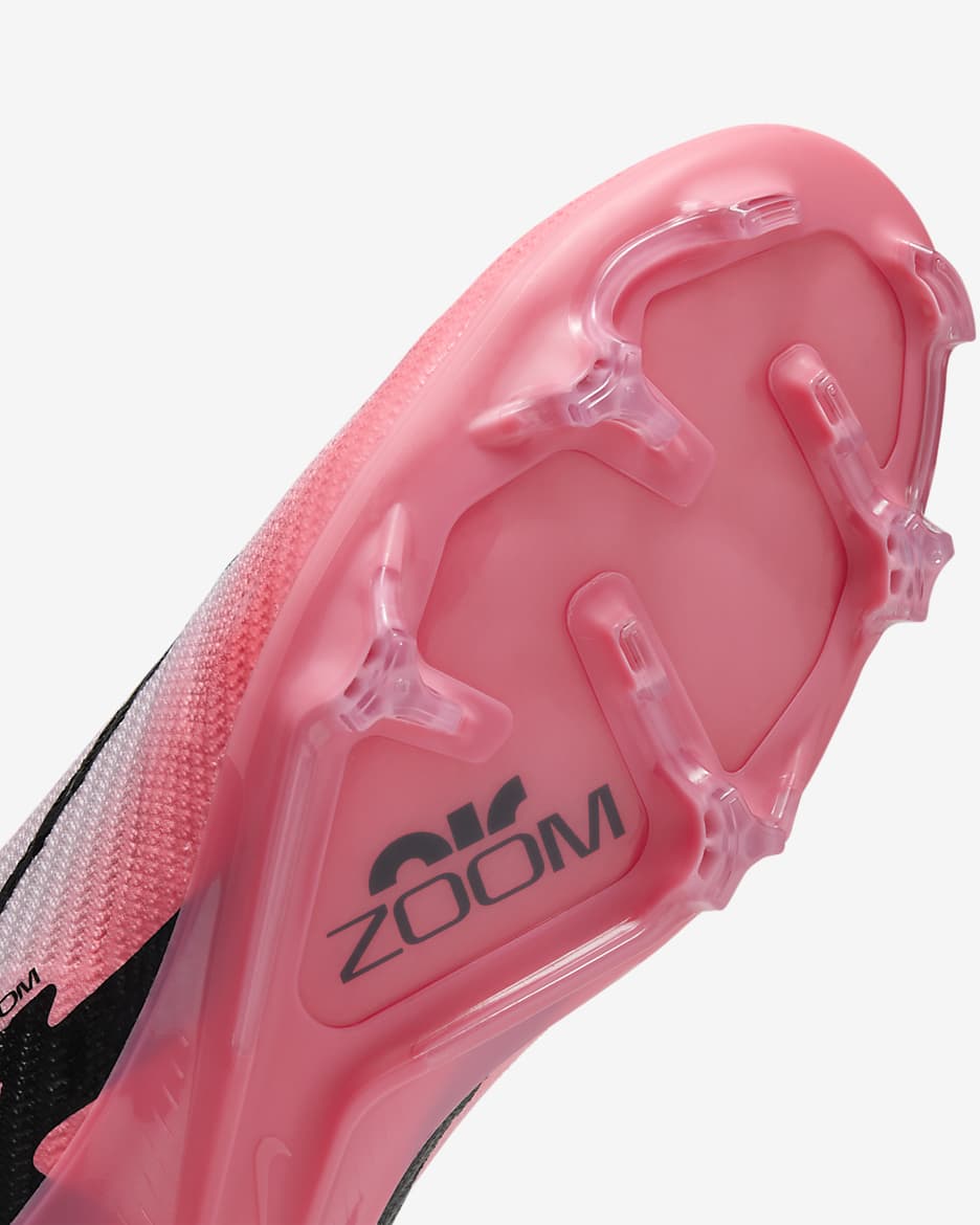 Nike Mercurial Vapor 15 Elite FG Low-Top Football Boot - Pink Foam/Black