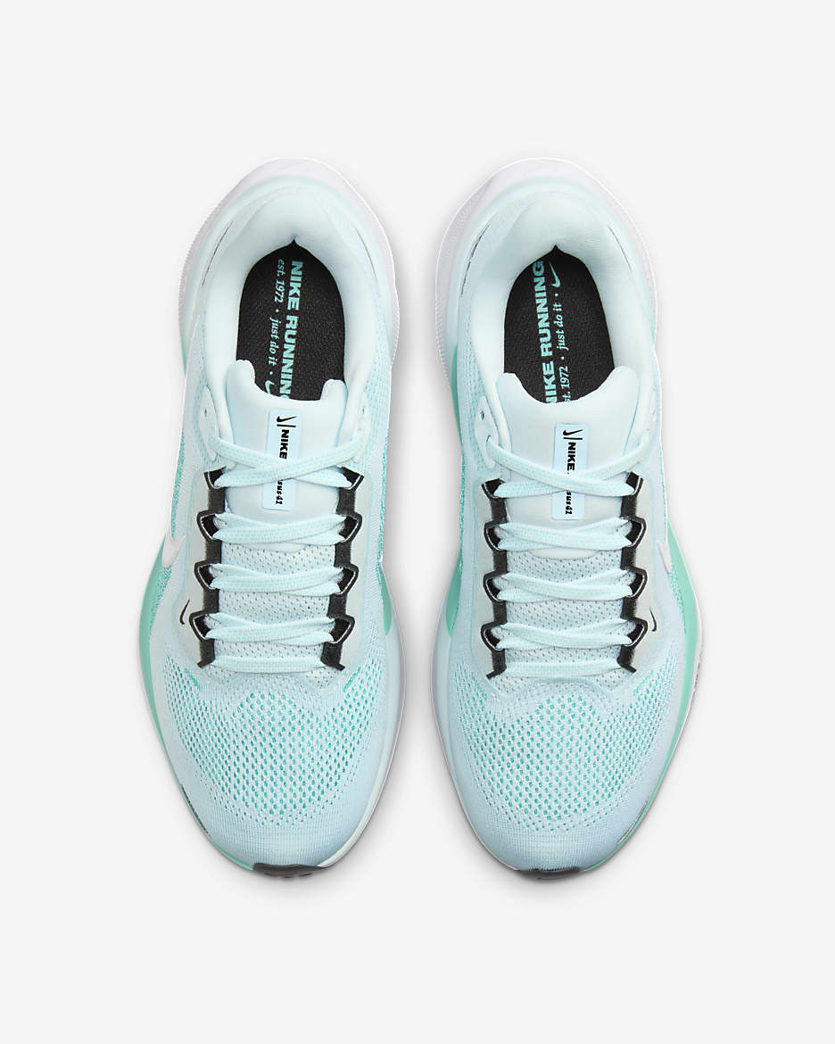 Nike Pegasus 41 hardloopschoenen voor dames (straat) - Glacier Blue/Green Frost/Zwart/Wit