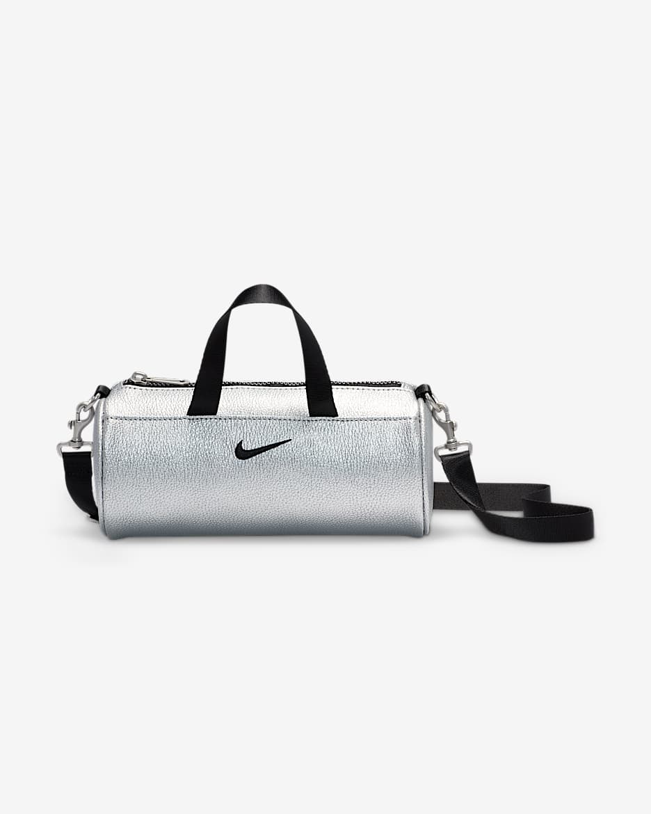 Nike Clash Mini Barrel Bag (3L) - Metallic Silver/Black/Black