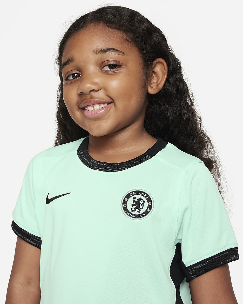 Chelsea F.C. 2023/24 Third Younger Kids' Nike Dri-FIT 3-Piece Kit - Mint Foam/Black