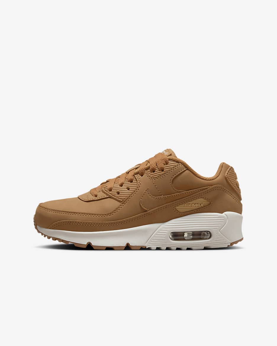 Nike Air Max 90 Older Kids' Shoe - Flax/Sail/Flax