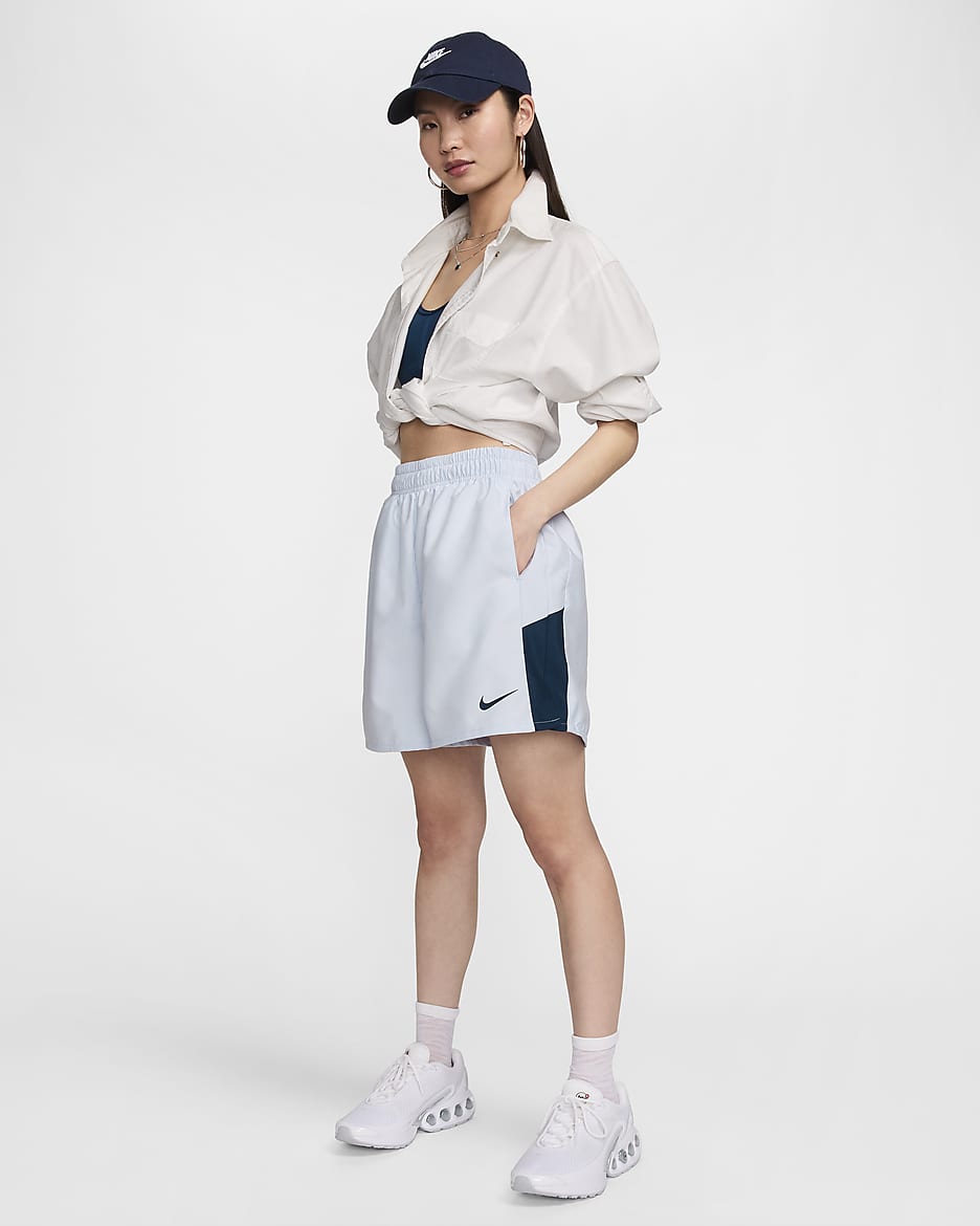 Shorts woven Nike Sportswear - Donna - Football Grey