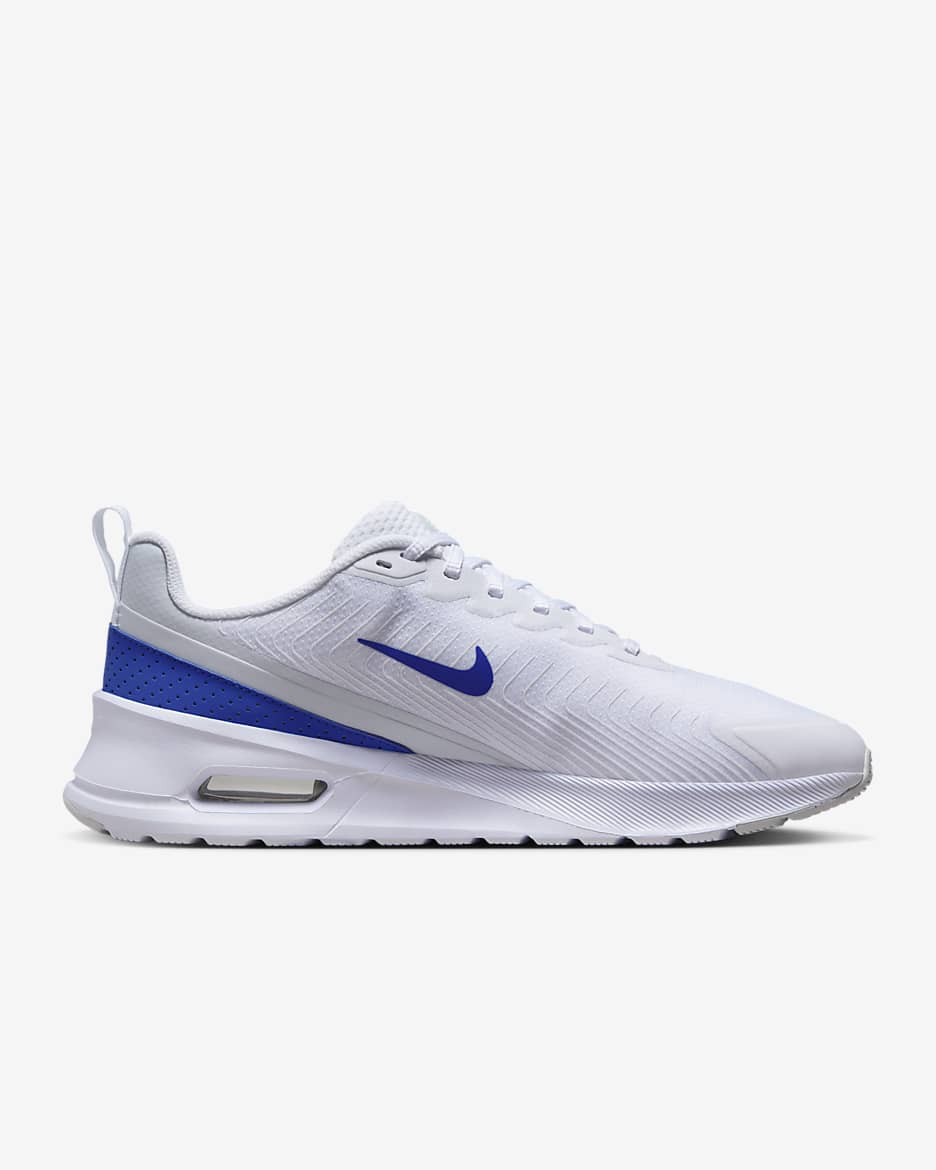 Nike Air Max Nuaxis Men's Shoes - White/Black/White/Racer Blue