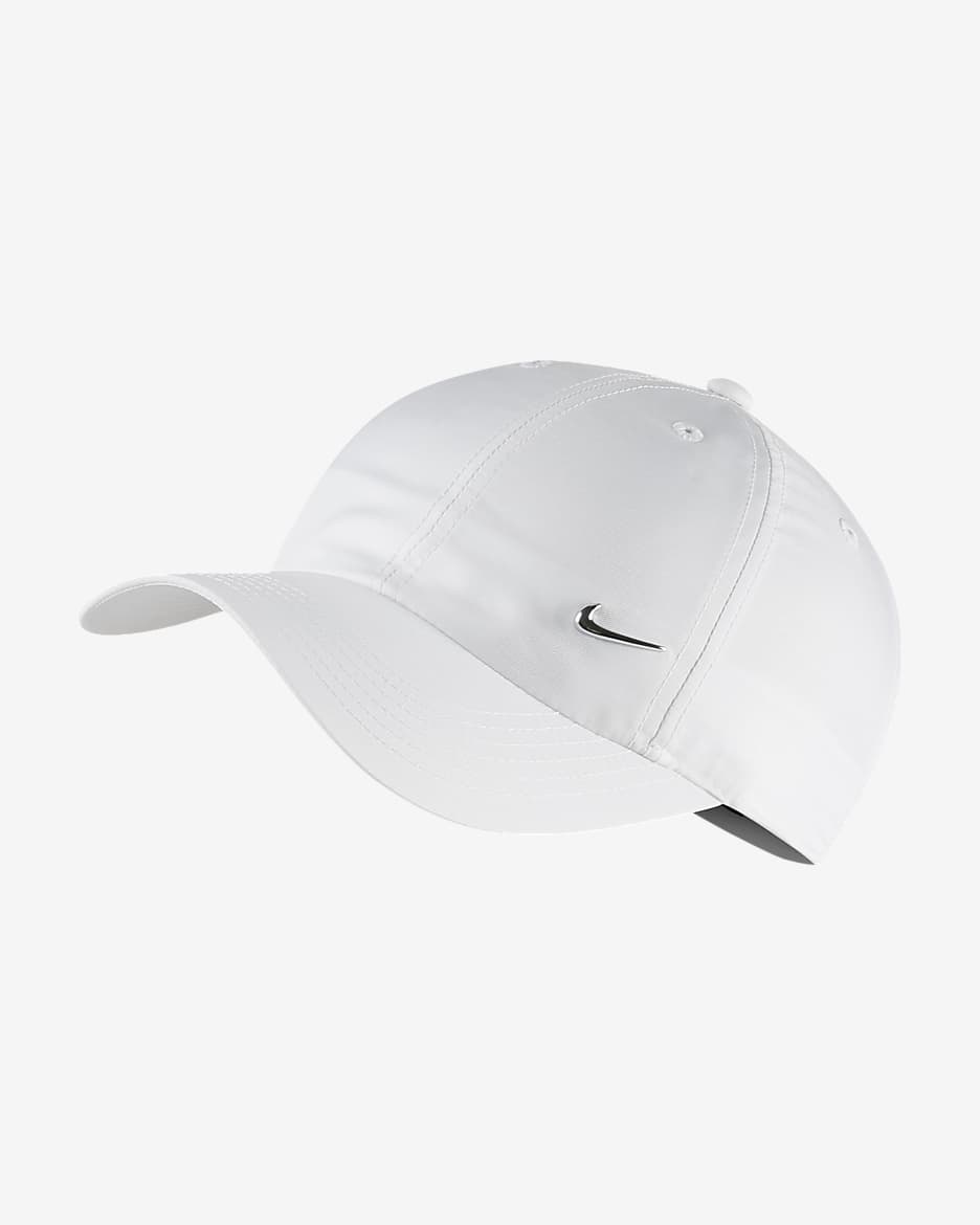 Nike Heritage86 Kids' Adjustable Hat - White/Metallic Silver