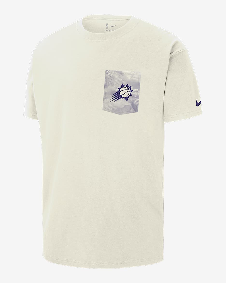 Playera Nike NBA Max90 para hombre Phoenix Suns Courtside - Vela