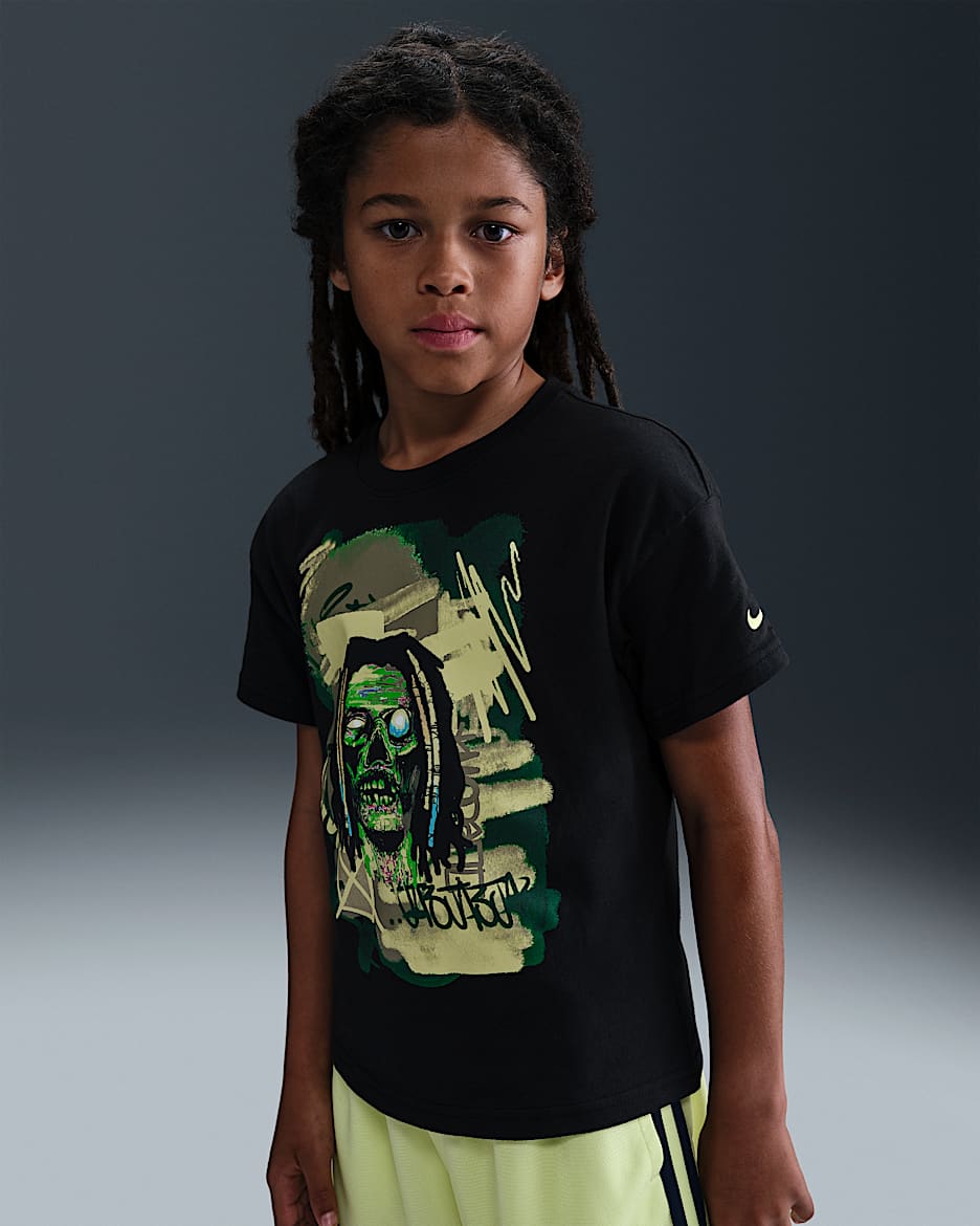 Playera Max90 para niños talla grande Ja - Negro