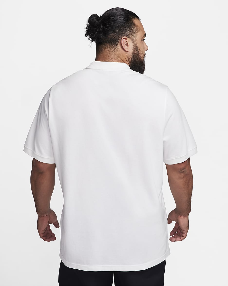 Polo de manga corta para hombre Nike Club - Blanco/Negro