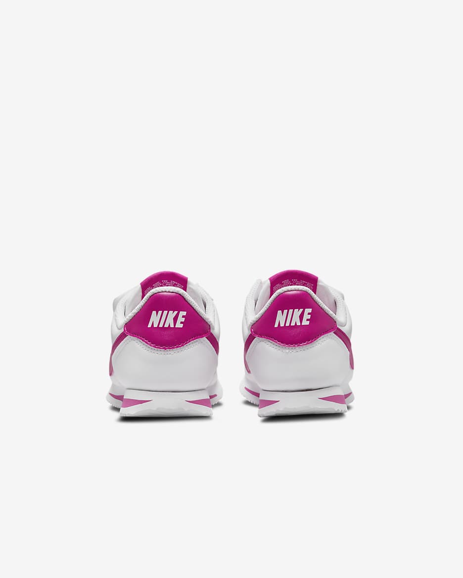 Nike Cortez Basic SL Younger Kids' Shoes - White/Pink Prime