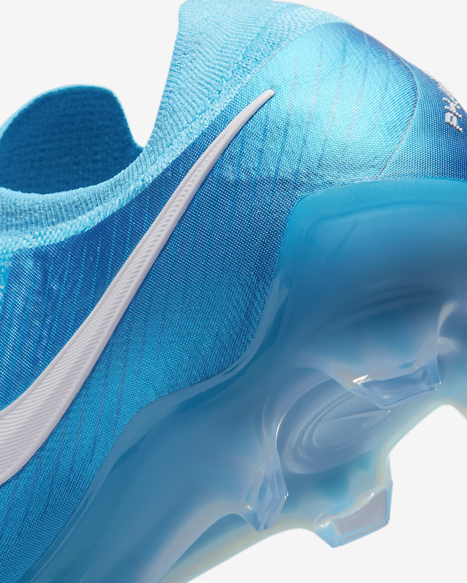 Nike Phantom GX 2 Elite FG Low-Top Football Boot - Blue Fury/White