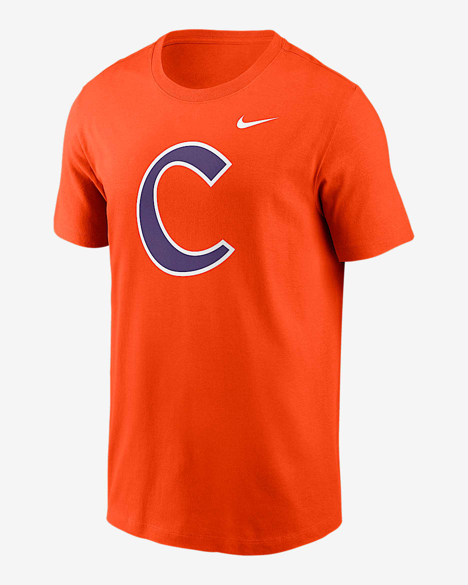Clemson Tigers Baseball Logo Men's Nike College T-Shirt - Orange