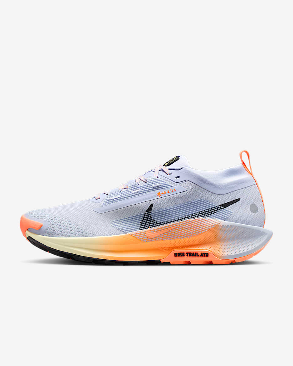 Nike Pegasus Trail 5 GORE-TEX waterdichte trailrunningschoenen voor heren - Ghost/Malt/Orange Pulse/Zwart