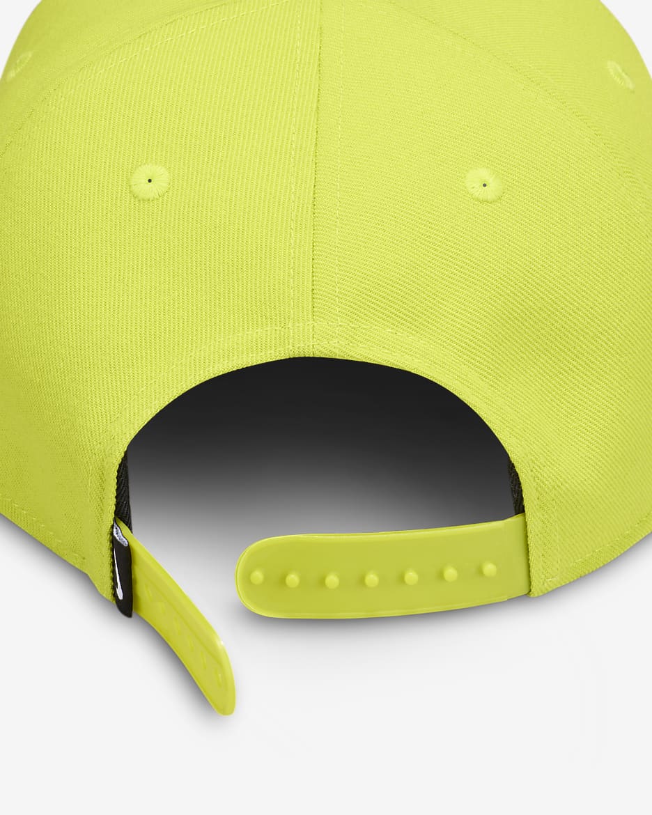 Gorra estructurada Futura para niños Nike Dri-FIT Pro - Cactus brillante/Escarcha verde/Volt