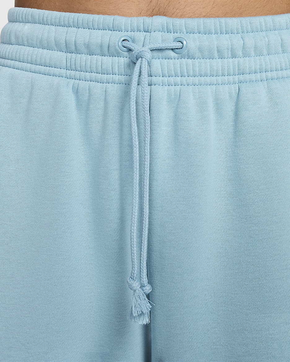 Overdimensionerede Nike Sportswear Phoenix Fleece-sweatpants med høj talje til kvinder - Denim Turquoise/Sail