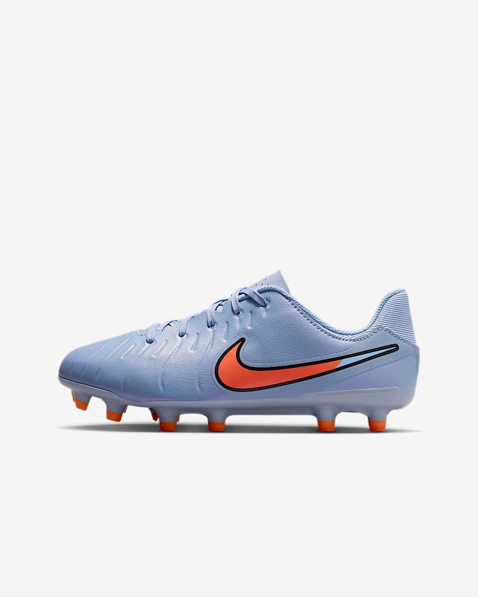 Nike Jr. Tiempo Legend 10 Academy Younger/Older Kids' Multi-Ground Low-Top Football Boot - Blue Eclipse/Black