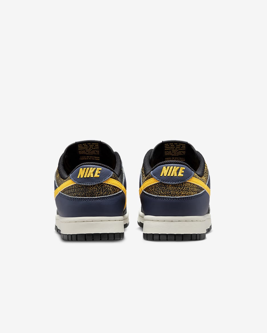 Nike Dunk Low Retro Men's Shoes - Black/Midnight Navy/Sail/Tour Yellow