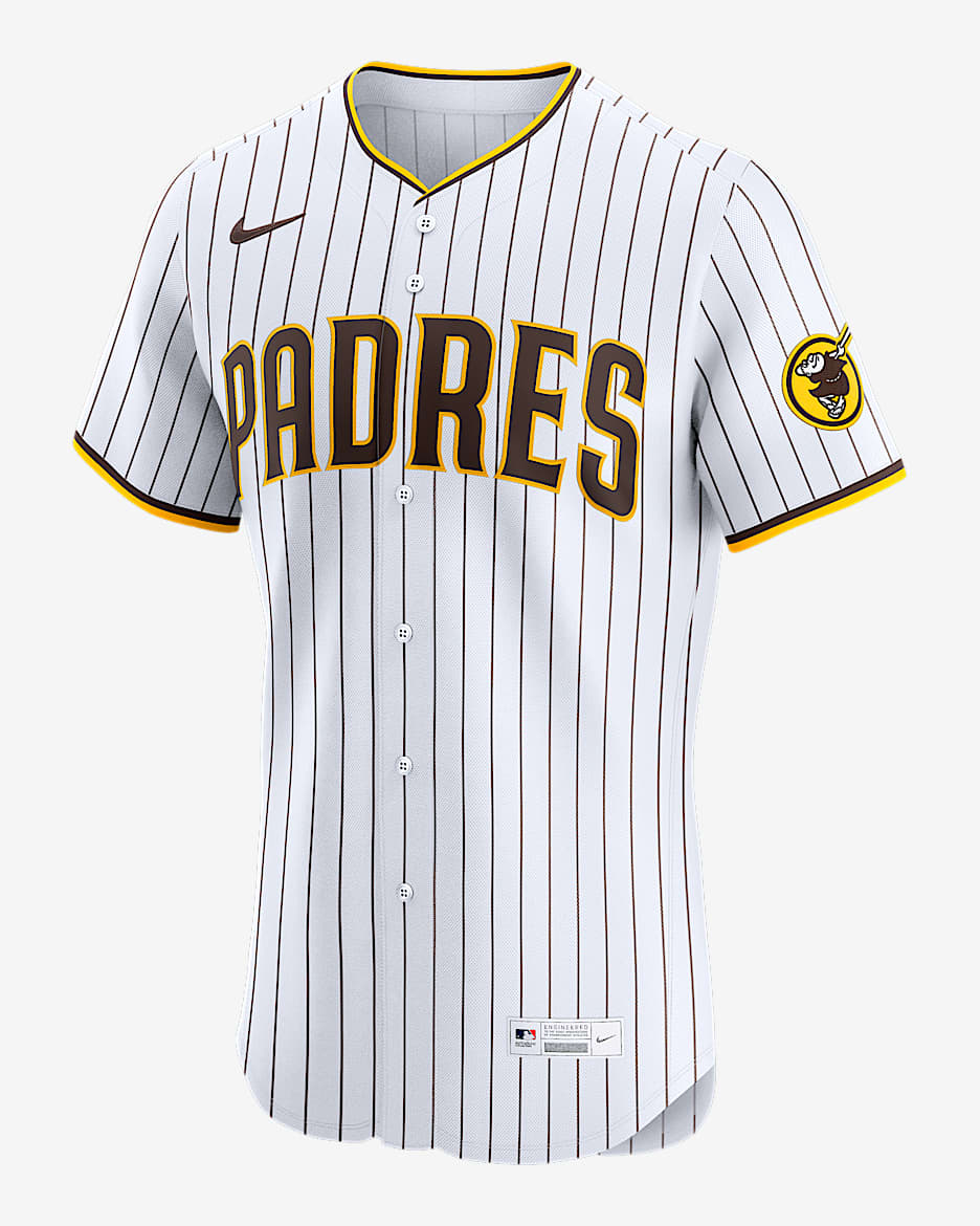 Jersey Nike Dri-FIT ADV de la MLB Elite para hombre Manny Machado San Diego Padres - Blanco