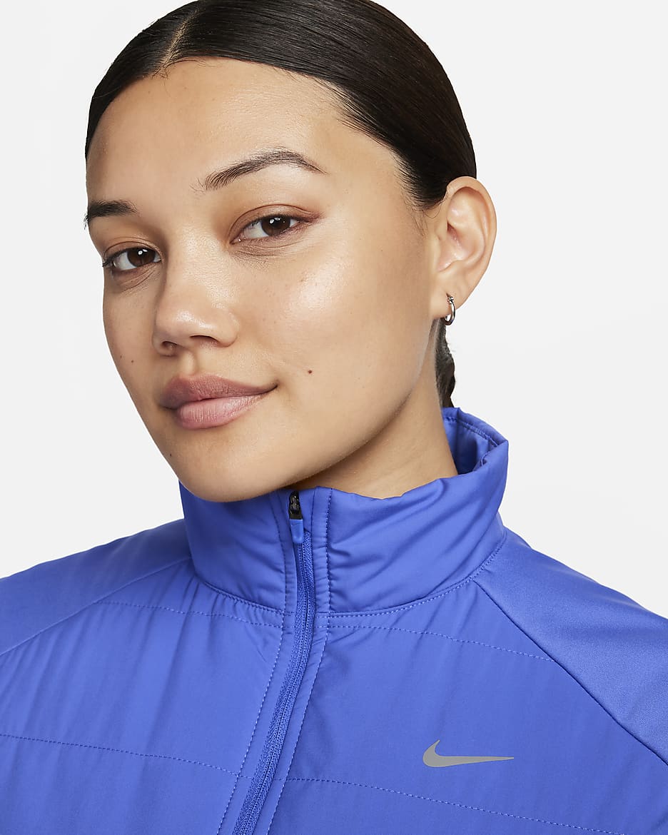 Nike Therma-FIT Swift Hardloopbodywarmer voor dames - Blue Joy