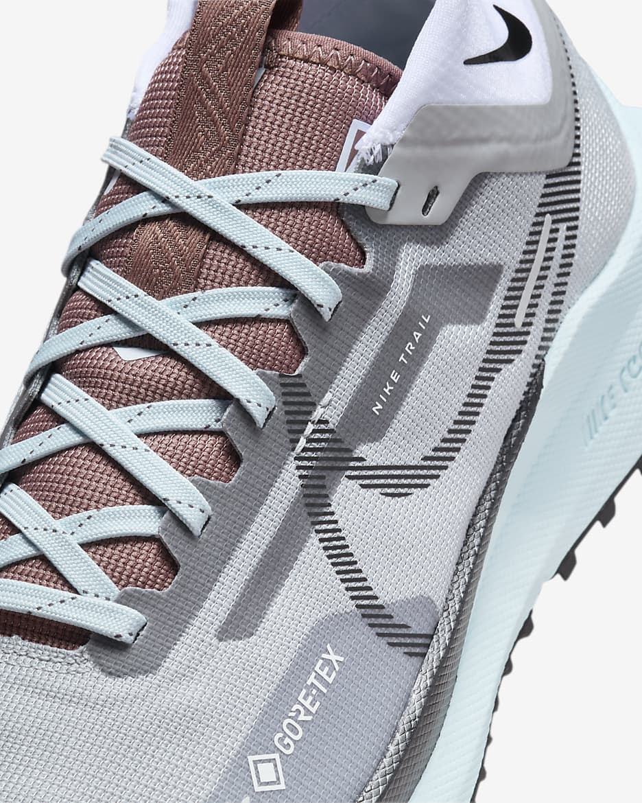 Nike Pegasus Trail 4 GORE-TEX Women's Waterproof Trail Running Shoes - Light Smoke Grey/Glacier Blue/Football Grey/Black