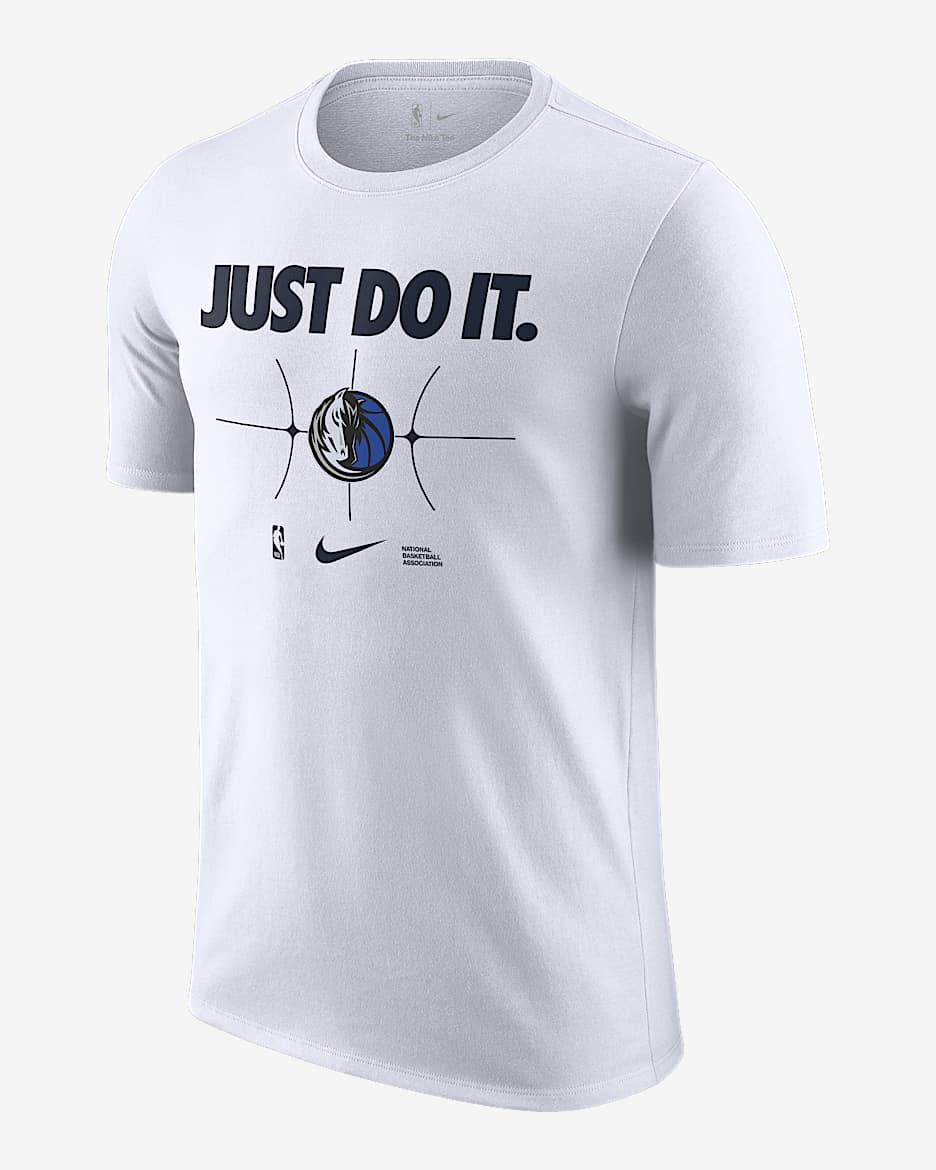 Playera Nike de la NBA para hombre Dallas Mavericks Essential - Blanco