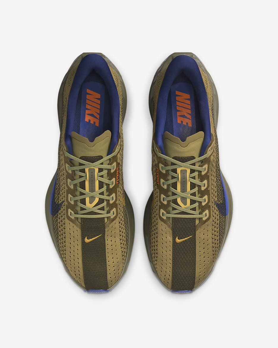 Tenis de correr en pavimento para hombre Nike Pegasus Plus - Caqui militar/Oliva neutro/Azul carrera/Azul royal intenso