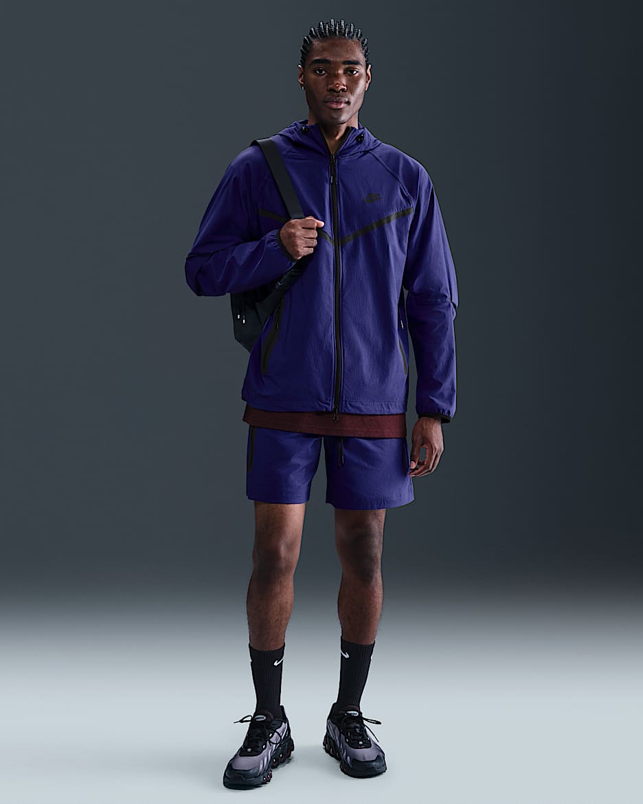Shorts de tejido Woven para hombre Nike Tech - Noche intenso/Negro