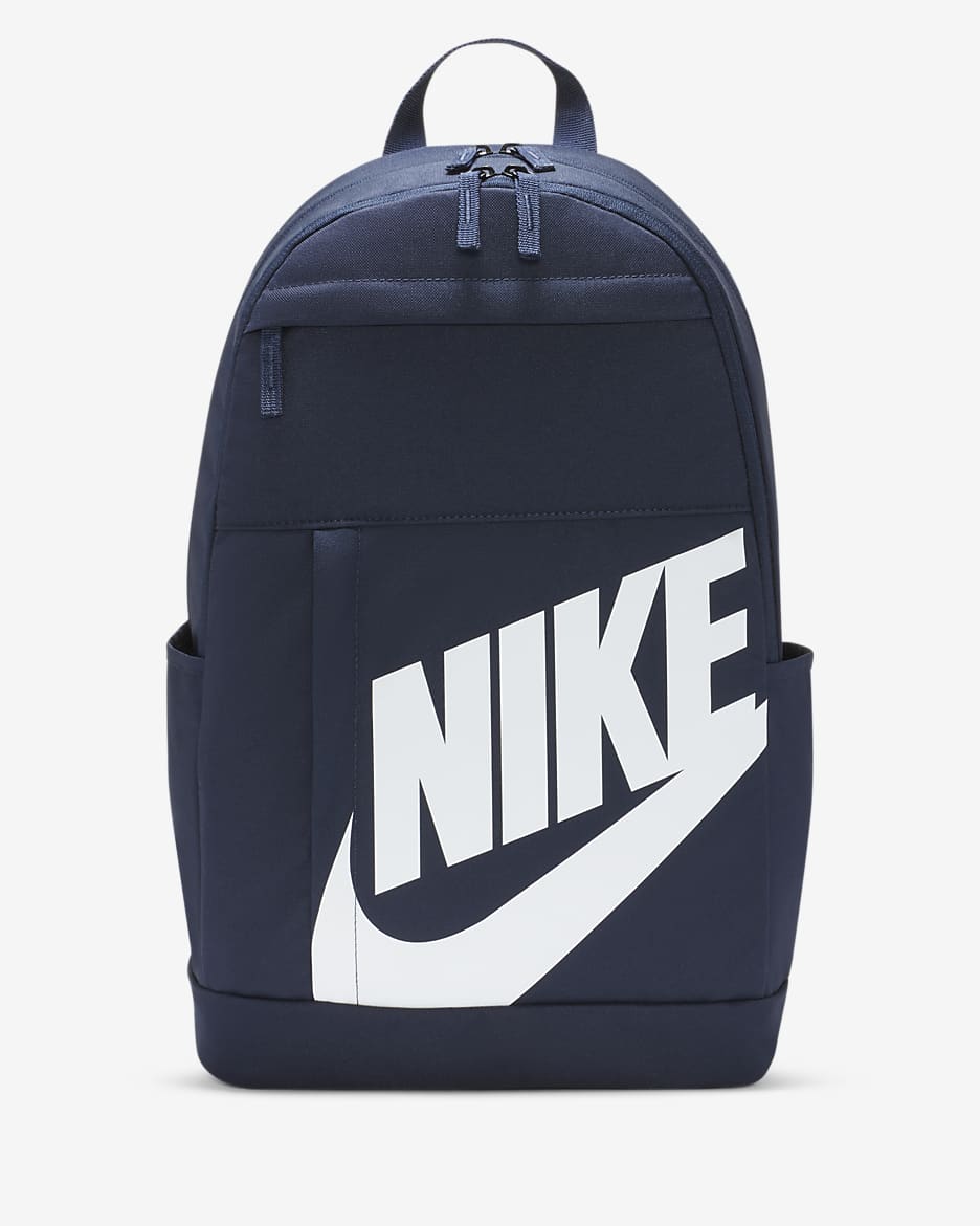 Nike Backpack (21L) - Obsidian/Obsidian/White