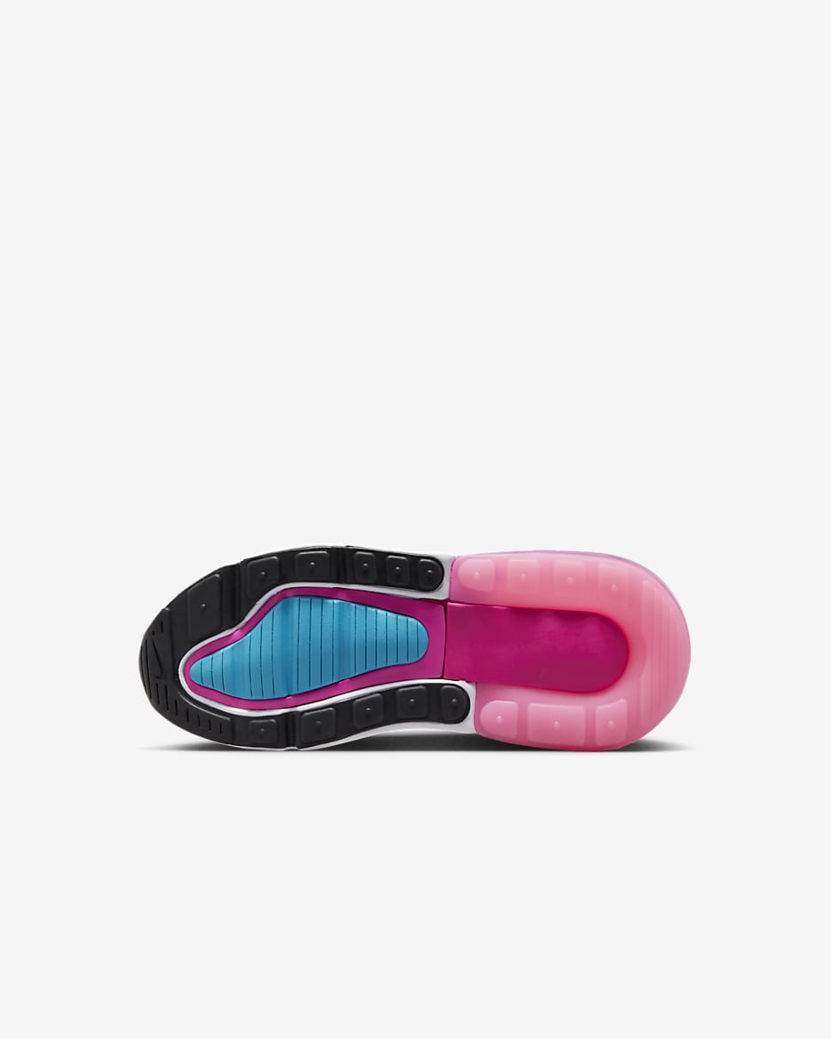 Nike Air Max 270 Little Kids' Shoes - White/Hyper Royal/Pink Spell/Black