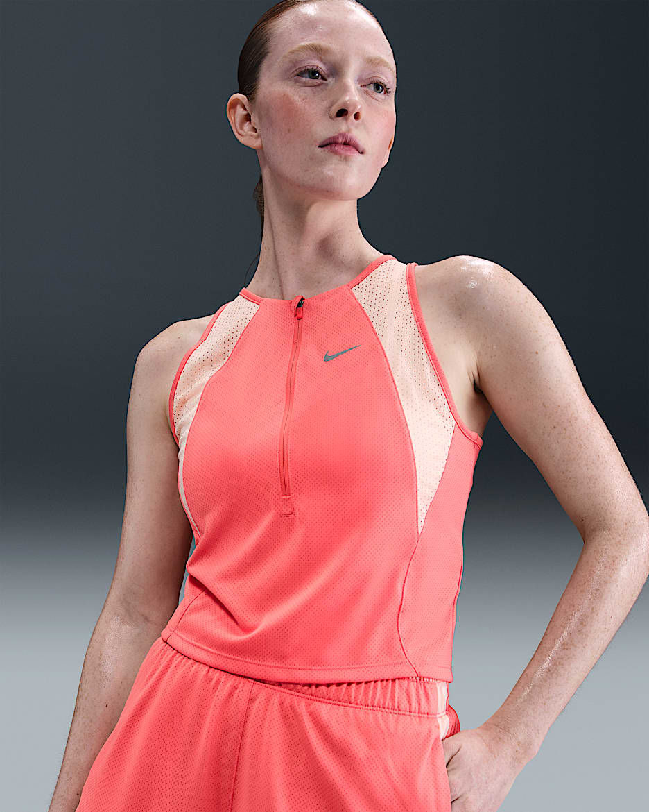 Dámské tílko Nike Dri-FIT - Magic Ember/Washed Coral
