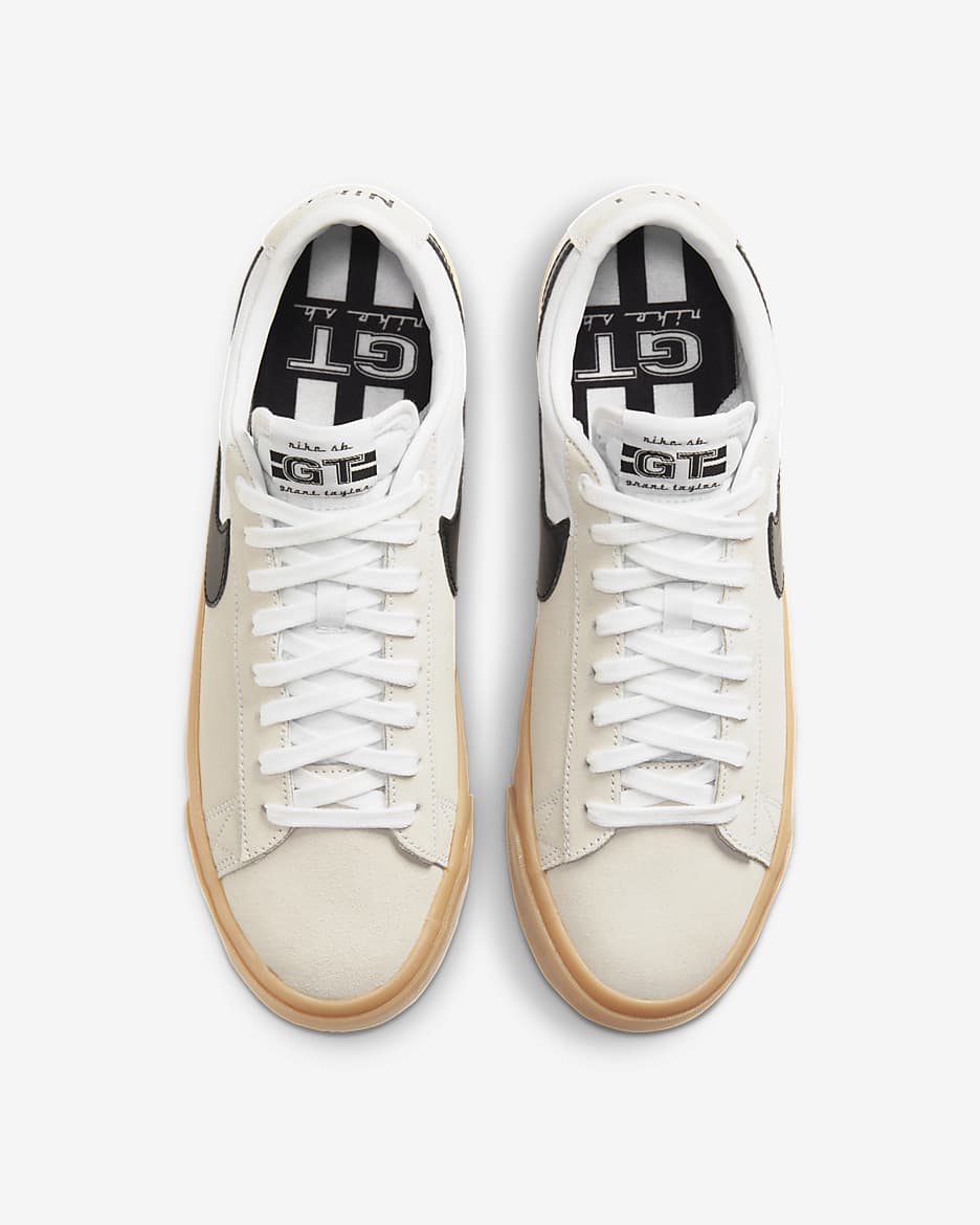 Nike SB Zoom Blazer 低筒 Pro GT 滑板鞋 - 白色/白色/白色/黑色