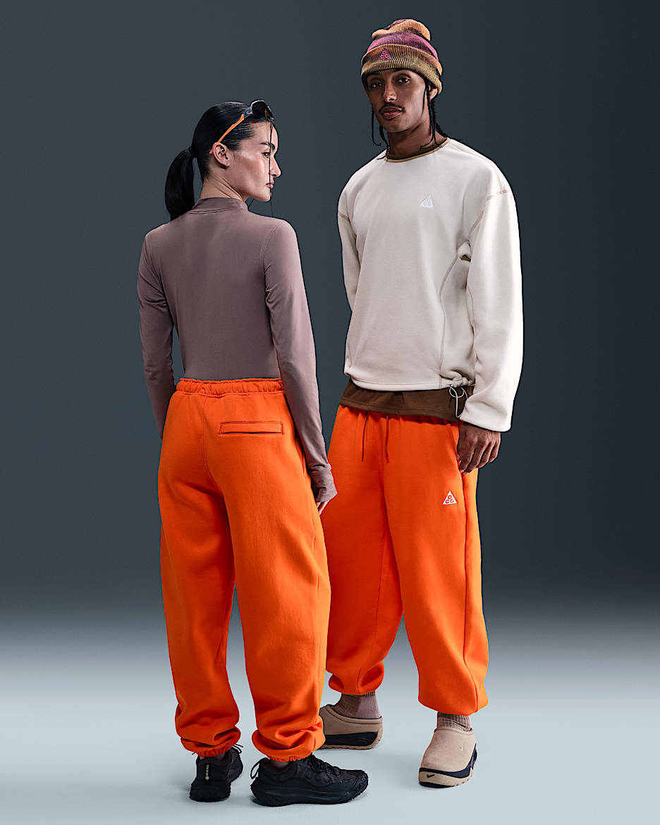 Nike ACG Tuff Fleece Pants - Safety Orange/Summit White