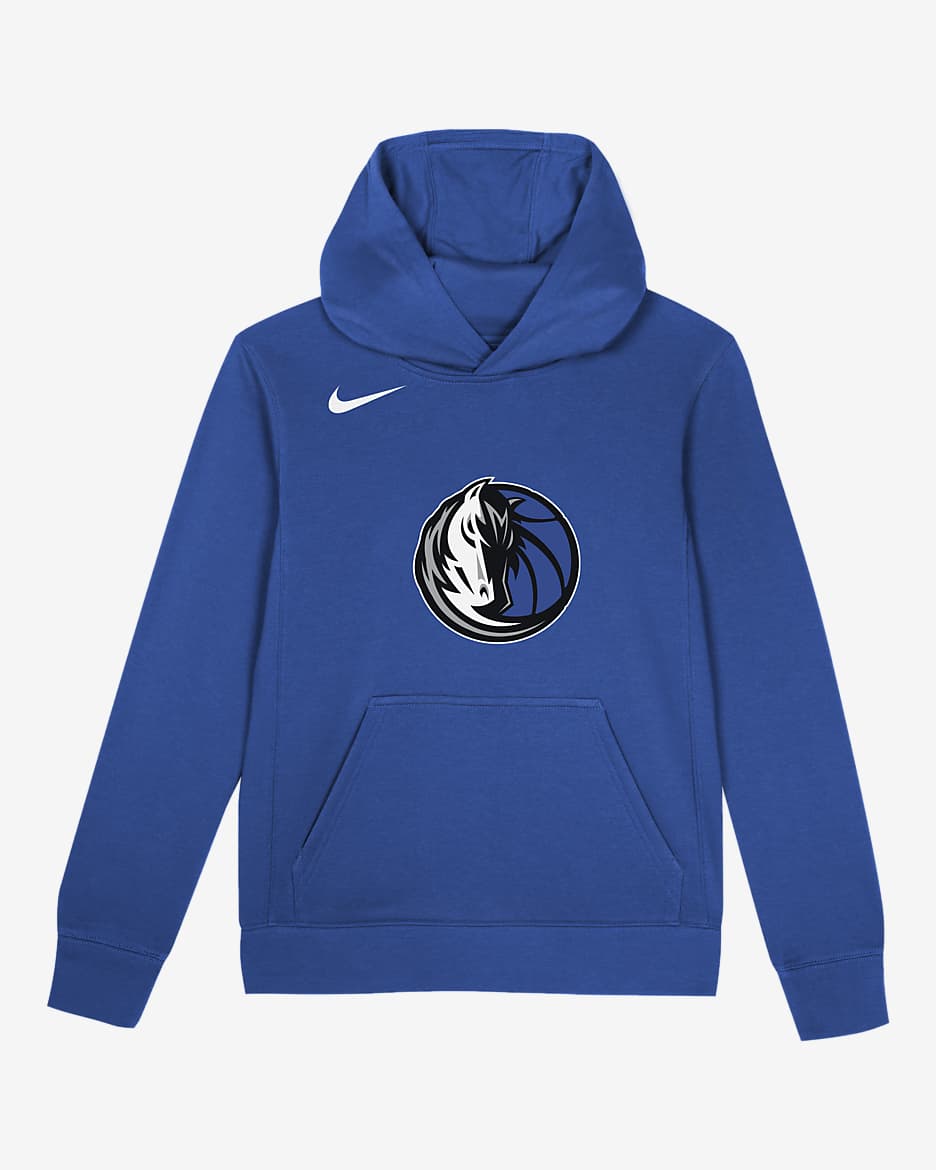 Sudadera con gorro sin cierre Nike de la NBA para niños talla pequeña Dallas Mavericks Club - Royal juego