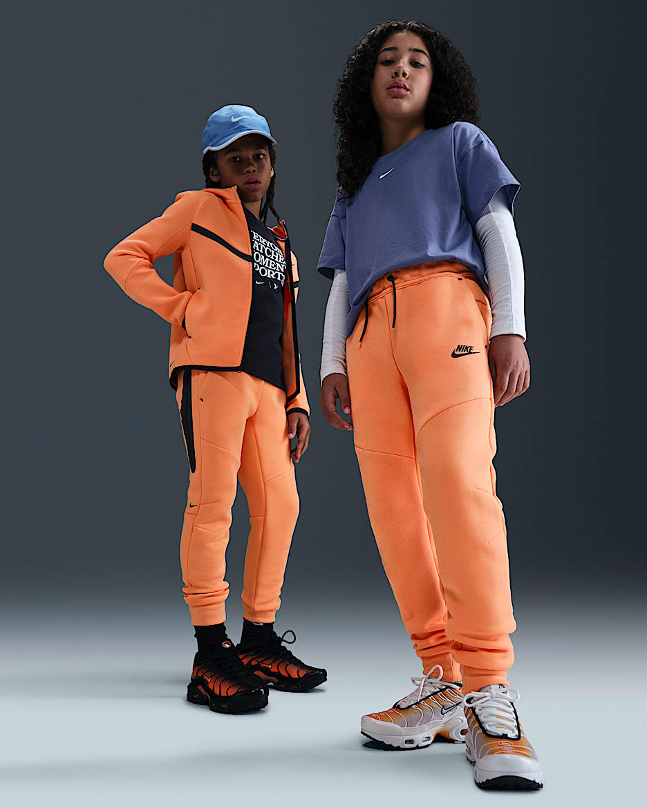 Nike Sportswear Tech Fleece Big Kids' Joggers - Marrakesh/Black/Black